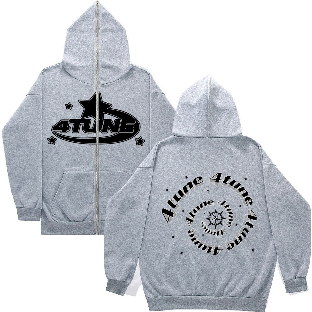 2023 Y2K Style Men's Full-Zip Hoodie Casual Jacket
