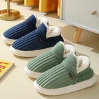 Warm Soft Cotton House Slippers – Plush Fleece Indoor Comfort
