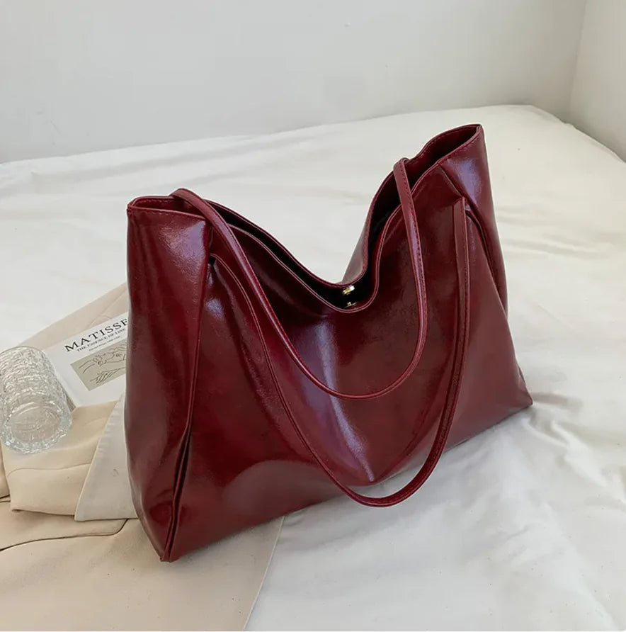 Women’s Leather Shoulder Tote Bag