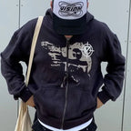 Y2K Grunge Hoodie Unisex Sweatshirt (One Piece)