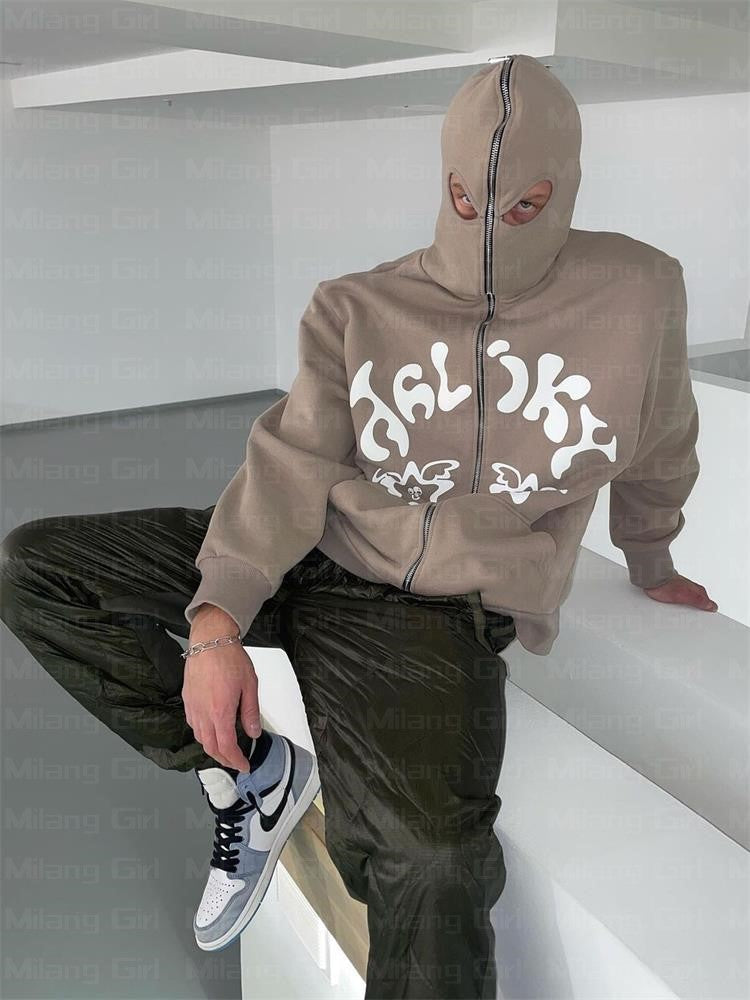 Punk Fashion Street Casual Men's Sweater for All Seasons