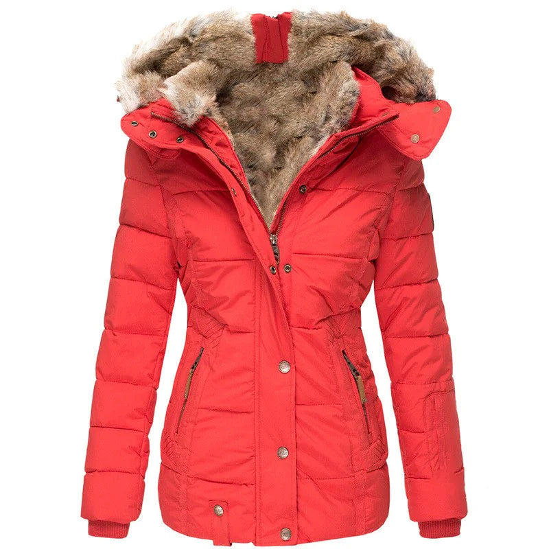 Winter Puffer Jacket with Soft Fur