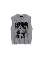 2023 Summer Gyaru Y2K Streetwear Off Shoulder Tank Top