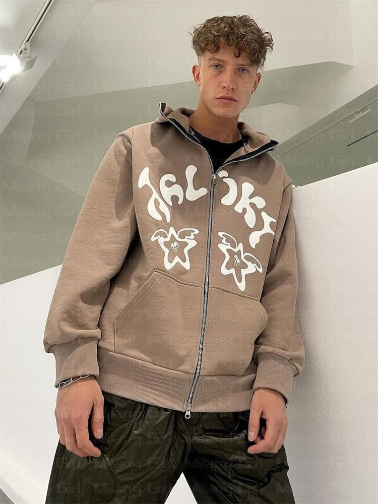 Punk Fashion Street Casual Men's Sweater for All Seasons