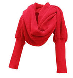 Women's Shawl Scarf with Sleeves