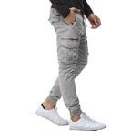 Men's Tethered Elastic Waist Casual Tactical Cargo Pants