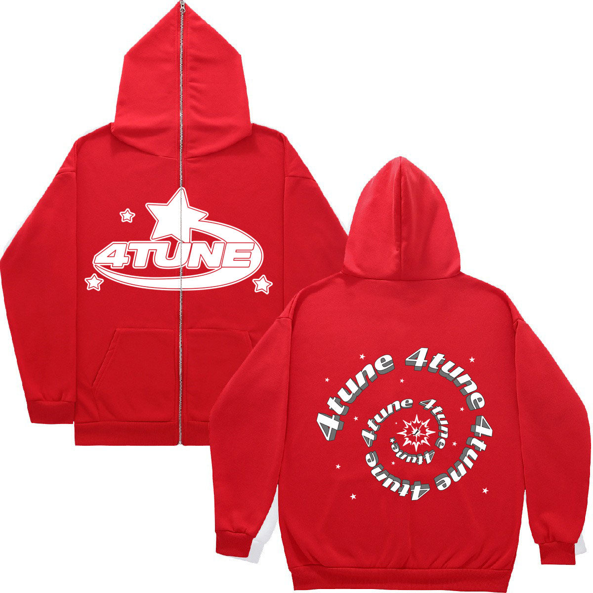 2023 Y2K Style Men's Full-Zip Hoodie Casual Jacket