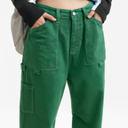 Vintage Multi Pocket Straight Cargo Pants- Women's Jeans