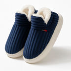 Warm Soft Cotton House Slippers – Plush Fleece Indoor Comfort