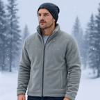 Men’s Warm Fleece Jacket – Thick Polar Zip-Up Sweatshirt Coat