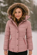 Winter Puffer Jacket with Soft Fur