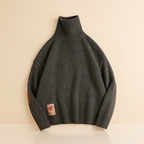 Men’s Turtleneck Classic Sweater – Thick Winter Knit Pullover