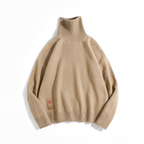 Men’s Turtleneck Classic Sweater – Thick Winter Knit Pullover