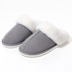Cozy Cotton Slippers – Fleece Lined Indoor Winter House Shoes