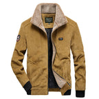 Men's Cotton Corduroy Jacket - Thick and Warm Winter Coat