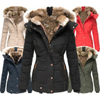 Winter Puffer Jacket with Soft Fur