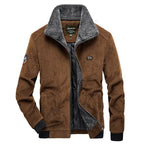 Men's Cotton Corduroy Jacket - Thick and Warm Winter Coat