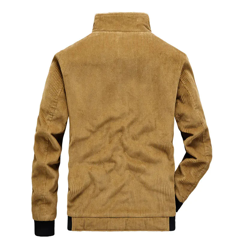 Men's Cotton Corduroy Jacket - Thick and Warm Winter Coat