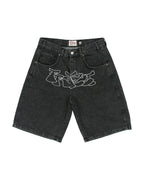 Y2K Hip Hop Denim Shorts for Men and Women