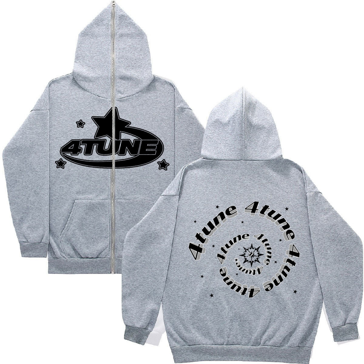 2023 Y2K Style Men's Full-Zip Hoodie Casual Jacket