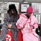 Y2K Style Streetwear Zip Hoodie for Men and Women
