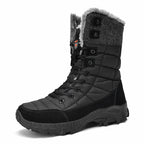 Men’s Cold-Weather Waterproof Snow Boots – Warm Fur & Durable Outdoor Grip