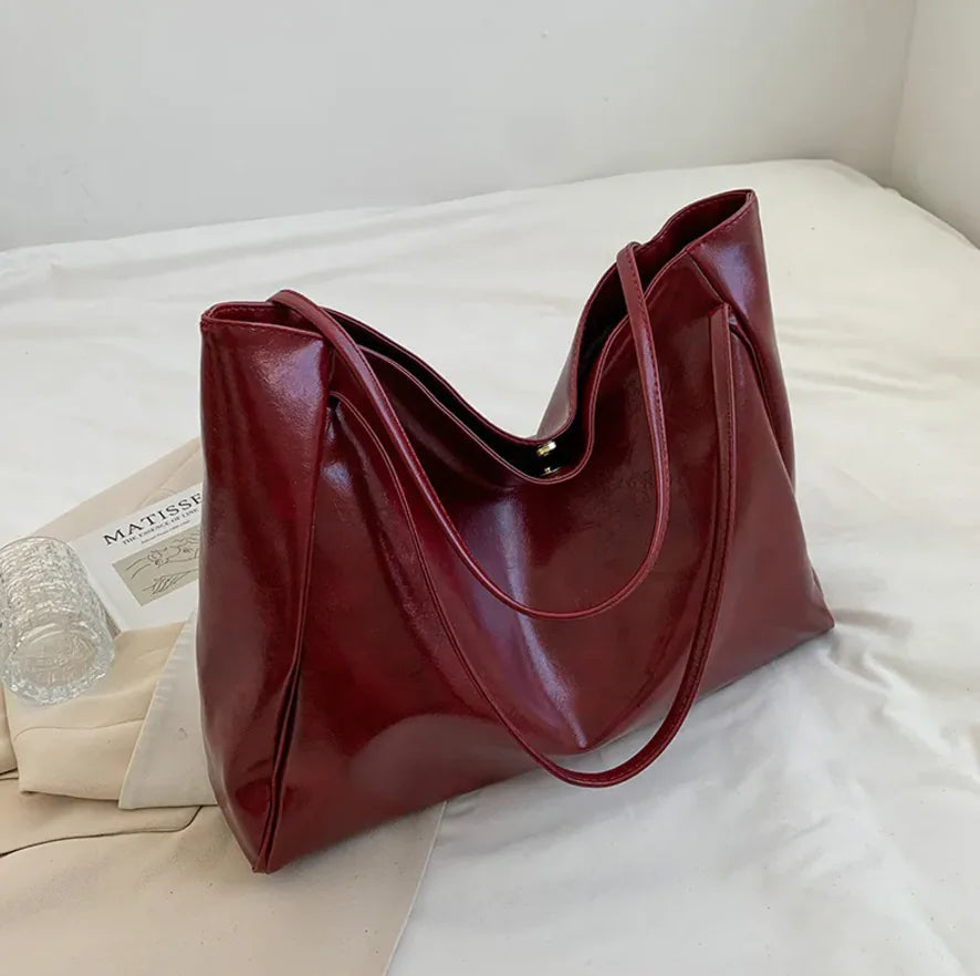 Women’s Leather Shoulder Tote Bag