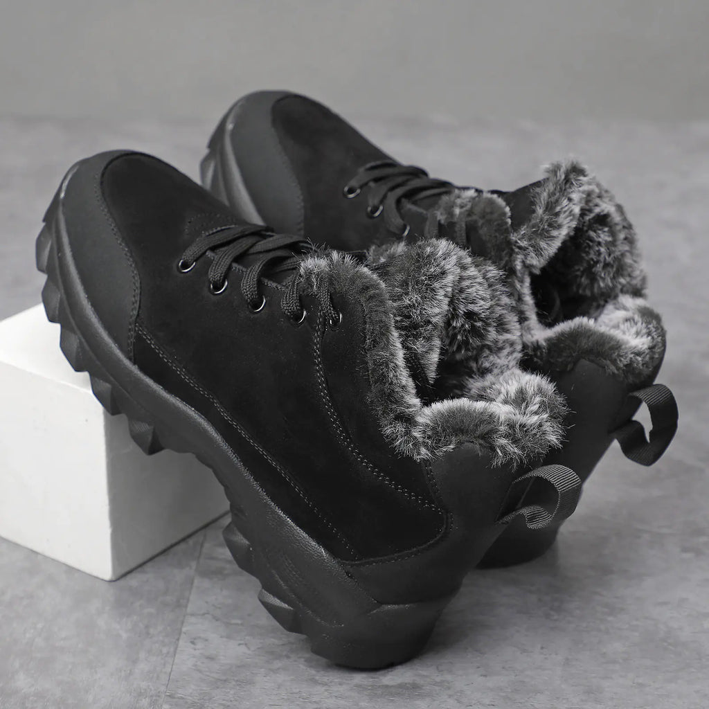 Men's Warm Fur Winter Snow Boots